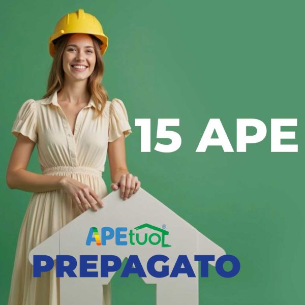 pacchetto certificato APE prepagato